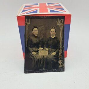 Antique Tintype Sisters